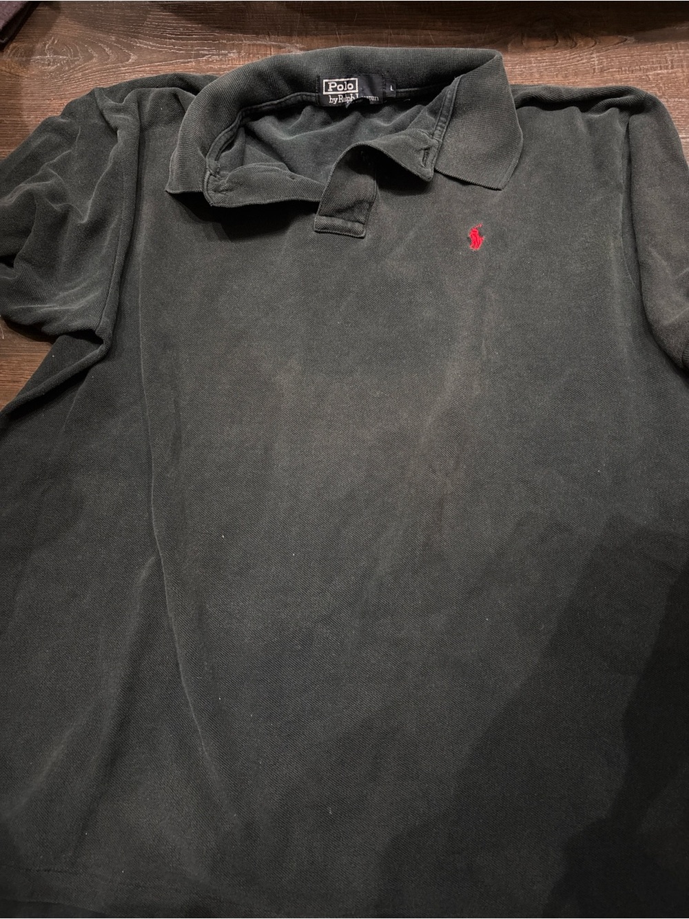 Polo by Ralph Lauren Black Polo with Red Pony Logo